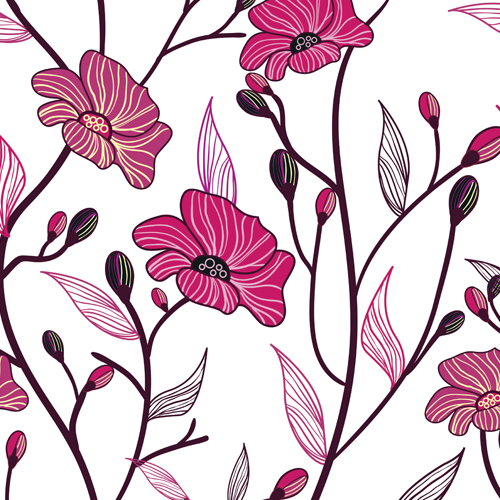 Adesivo Papel de Parede - Floral Cartoon
